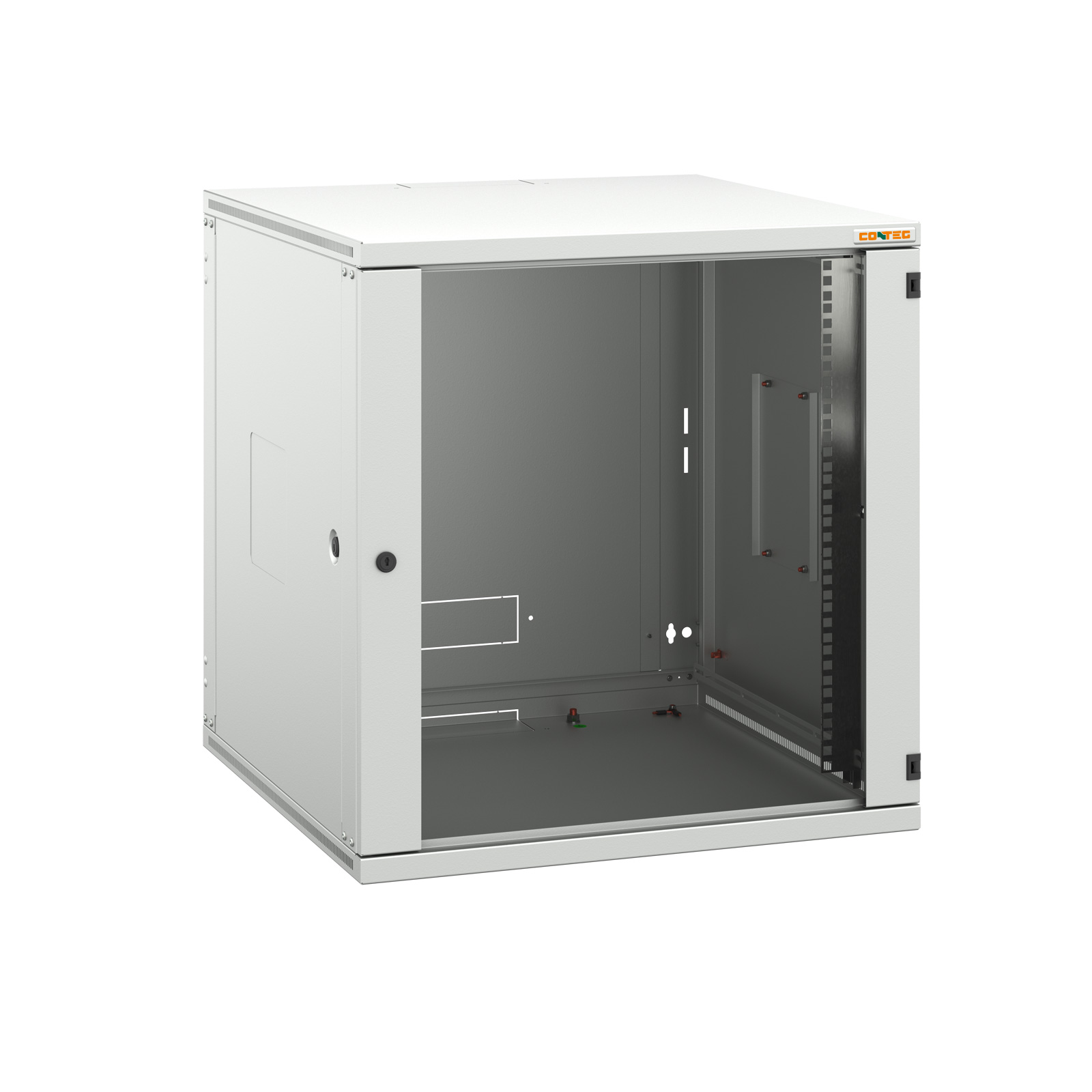 19" RUN wall mount rack, height 6U, w/d: 60/40, removable side panels